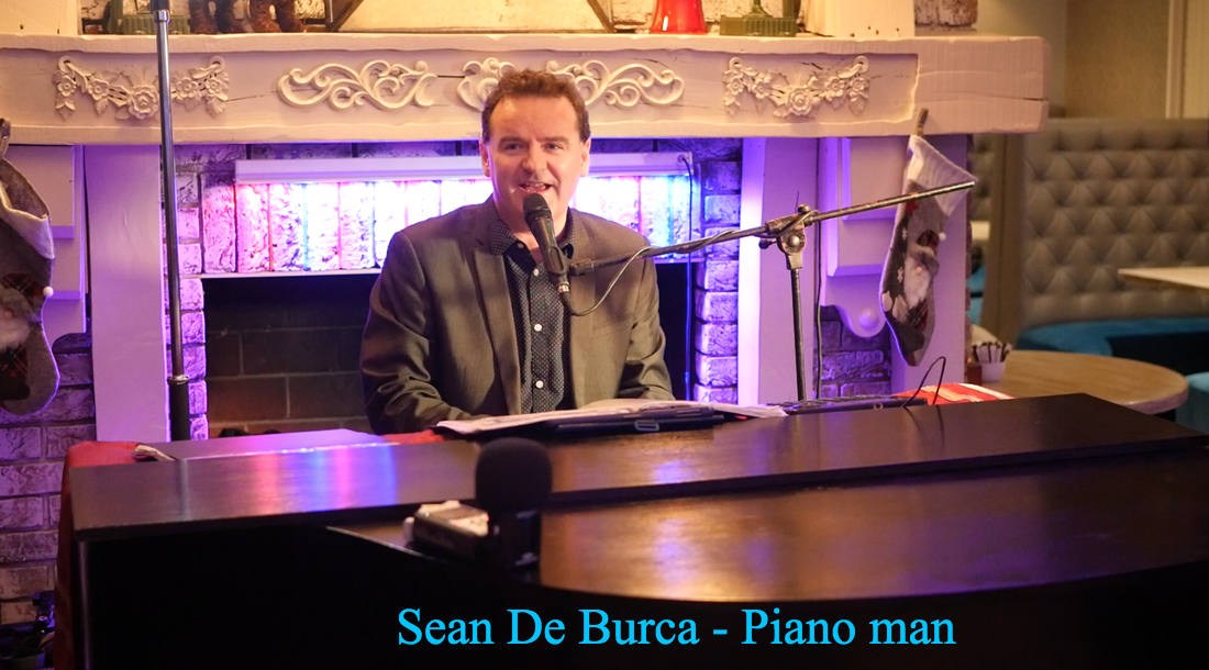 Piano man - in Dublin, Sean De Burca sings and plays piano